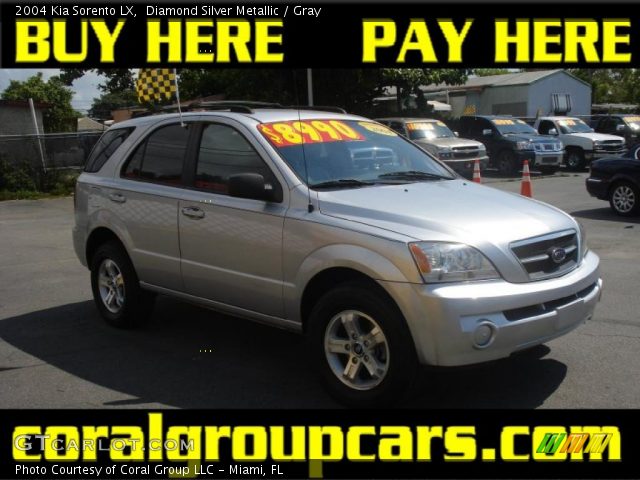 2004 Kia Sorento LX in Diamond Silver Metallic