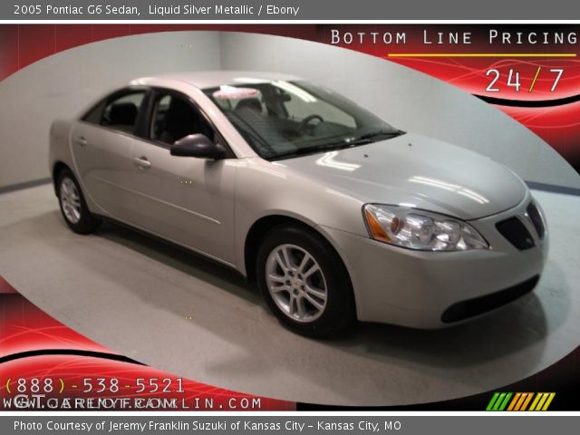 2005 Pontiac G6 Sedan in Liquid Silver Metallic