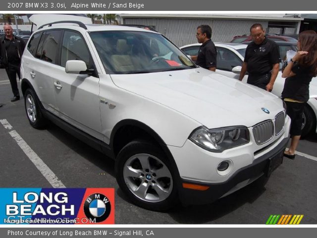 2007 BMW X3 3.0si in Alpine White