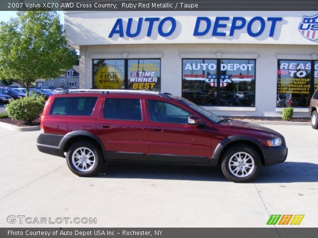2007 Volvo XC70 AWD Cross Country in Ruby Red Metallic