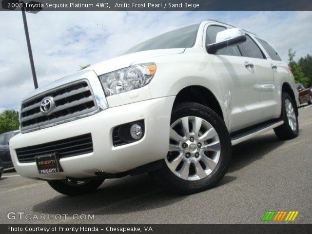 2008 Toyota Sequoia Platinum 4WD in Arctic Frost Pearl