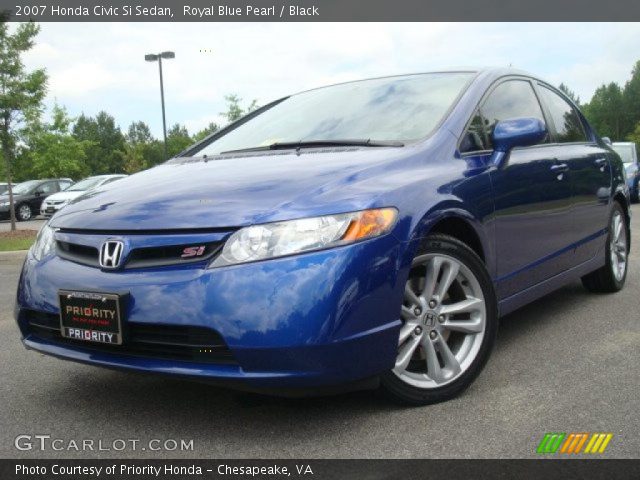 2007 Honda Civic Si Sedan in Royal Blue Pearl