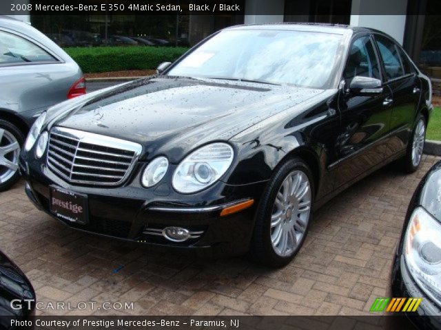 2008 Mercedes-Benz E 350 4Matic Sedan in Black