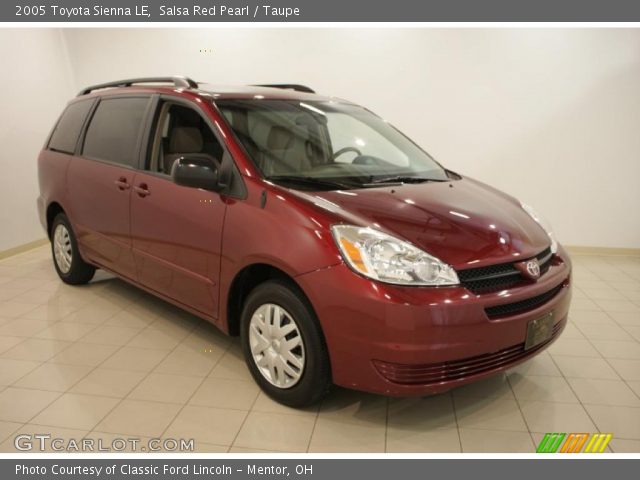 2005 Toyota Sienna LE in Salsa Red Pearl