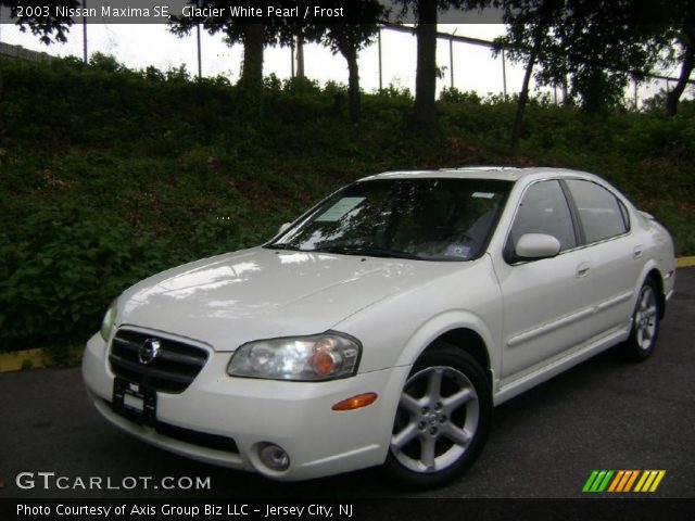 2003 Nissan Maxima SE in Glacier White Pearl