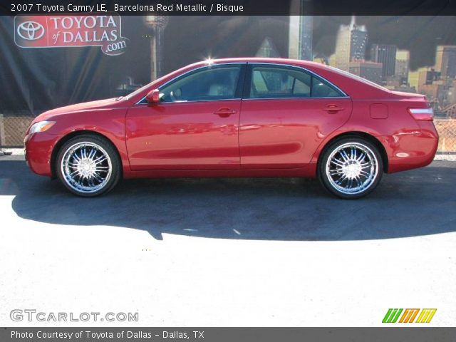 2007 Toyota Camry LE in Barcelona Red Metallic