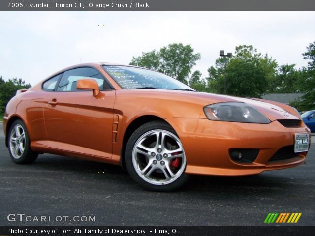 2006 Hyundai Tiburon GT in Orange Crush