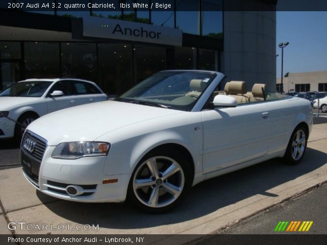 2007 Audi A4 3.2 quattro Cabriolet in Ibis White