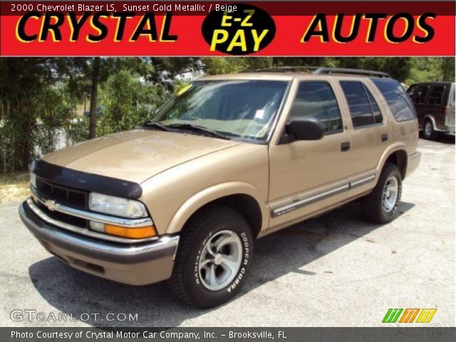 2000 Chevrolet Blazer LS in Sunset Gold Metallic