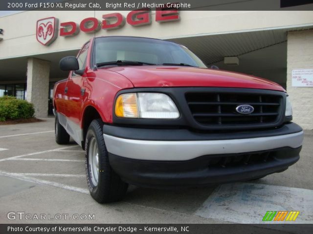 2000 Ford F150 XL Regular Cab in Bright Red