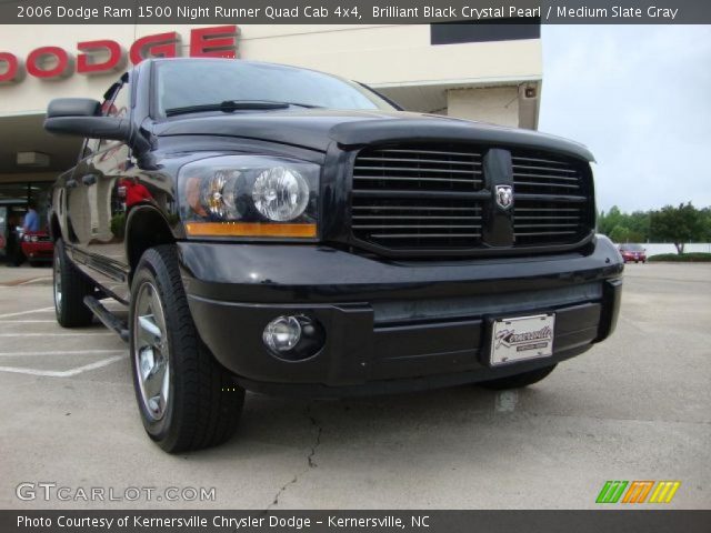 2006 Dodge Ram 1500 Night Runner Quad Cab 4x4 in Brilliant Black Crystal Pearl
