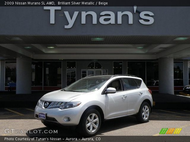 2009 Nissan Murano SL AWD in Brilliant Silver Metallic