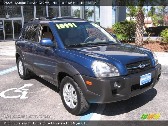 2006 Hyundai Tucson GLS V6 in Nautical Blue Metallic