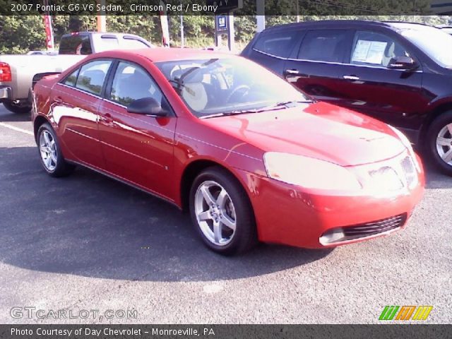 2007 Pontiac G6 V6 Sedan in Crimson Red