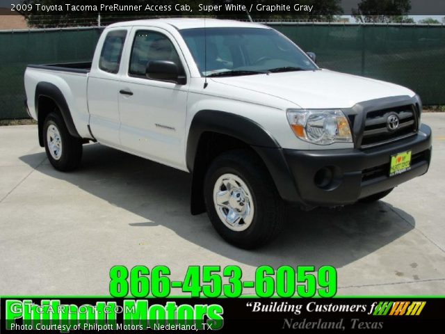 2009 Toyota Tacoma PreRunner Access Cab in Super White