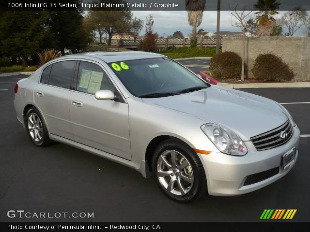 2006 Infiniti G 35 Sedan in Liquid Platinum Metallic