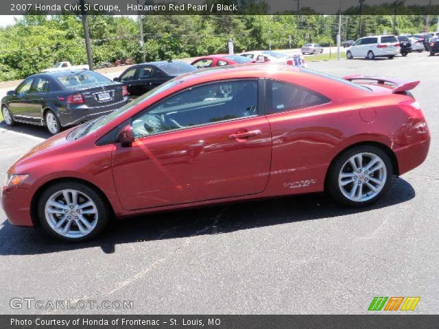 2007 Honda Civic Si Coupe in Habanero Red Pearl