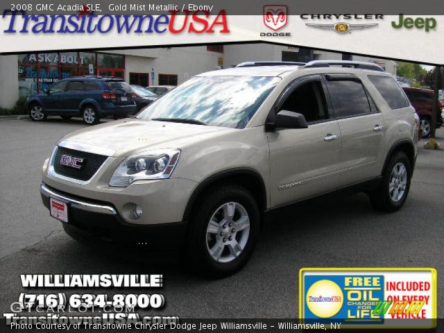 2008 GMC Acadia SLE in Gold Mist Metallic