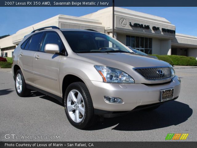 2007 Lexus RX 350 AWD in Savannah Beige Metallic