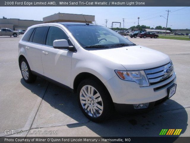 2008 Ford Edge Limited AWD in White Sand Tri-Coat Metallic