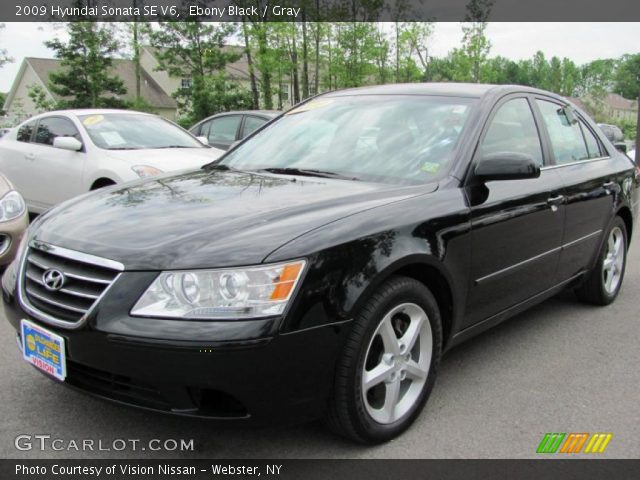 2009 Hyundai Sonata SE V6 in Ebony Black