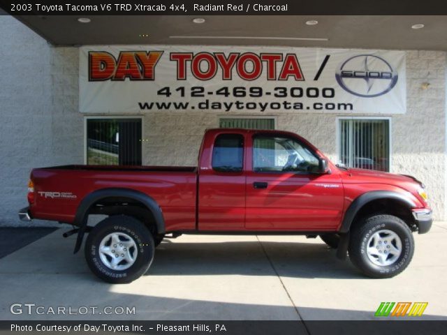 2003 Toyota Tacoma V6 TRD Xtracab 4x4 in Radiant Red