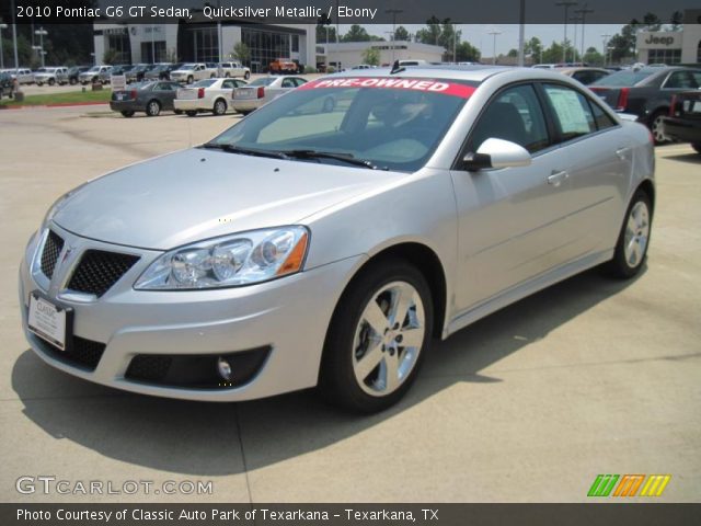 2010 Pontiac G6 GT Sedan in Quicksilver Metallic