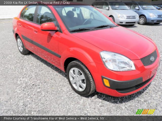 2009 Kia Rio LX Sedan in Tropical Red