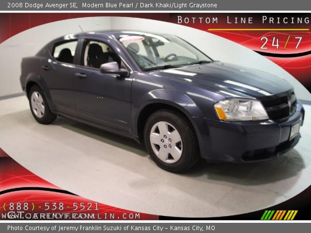 2008 Dodge Avenger SE in Modern Blue Pearl