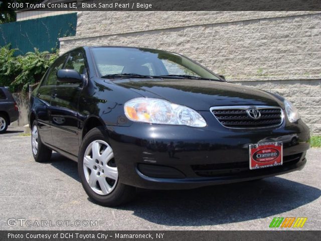 2008 Toyota Corolla LE in Black Sand Pearl