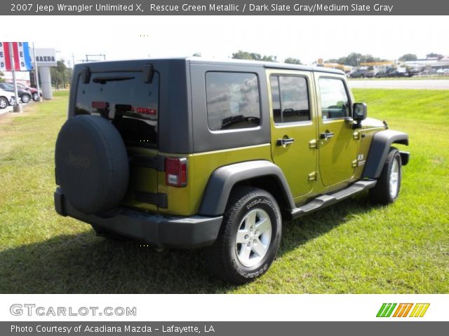 2007 Jeep Wrangler Unlimited X in Rescue Green Metallic