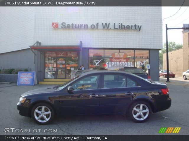 2006 Hyundai Sonata LX V6 in Deepwater Blue