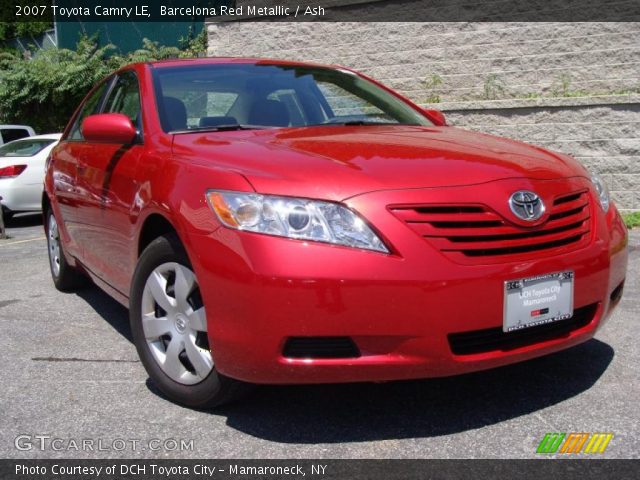 2007 Toyota Camry LE in Barcelona Red Metallic