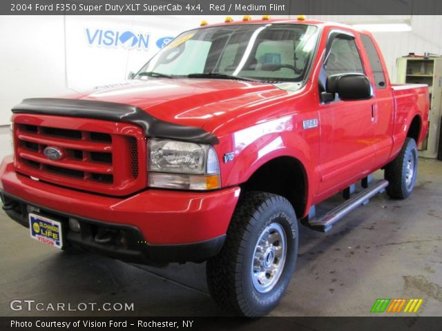 2004 Ford F350 Super Duty XLT SuperCab 4x4 in Red
