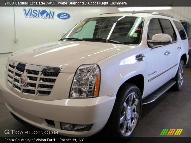 2008 Cadillac Escalade AWD in White Diamond