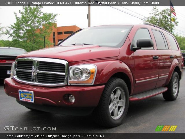 2006 Dodge Durango Limited HEMI 4x4 in Inferno Red Crystal Pearl