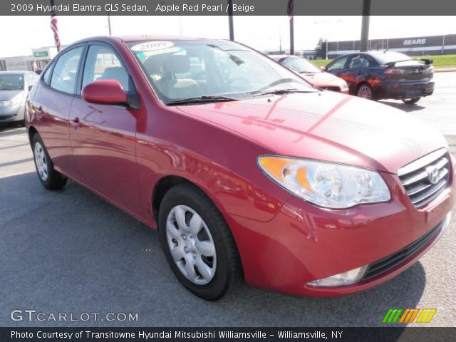 2009 Hyundai Elantra GLS Sedan in Apple Red Pearl