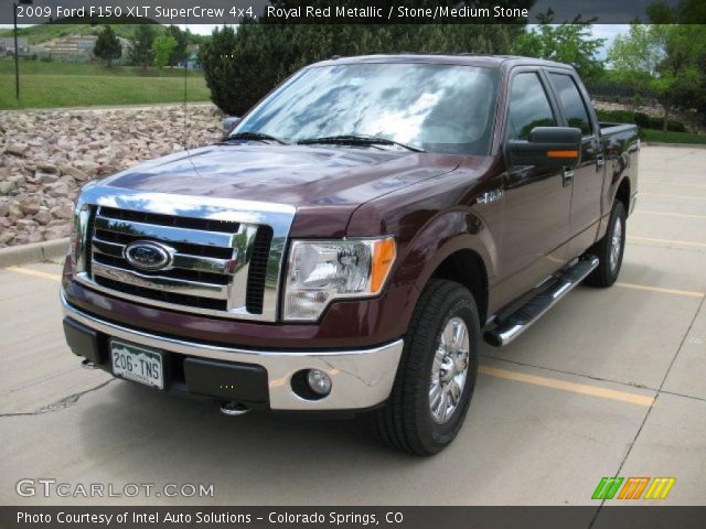 2009 Ford F150 XLT SuperCrew 4x4 in Royal Red Metallic