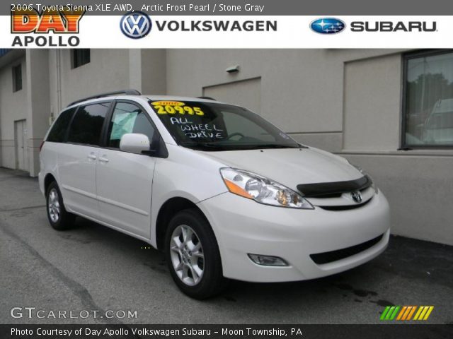 2006 Toyota Sienna XLE AWD in Arctic Frost Pearl