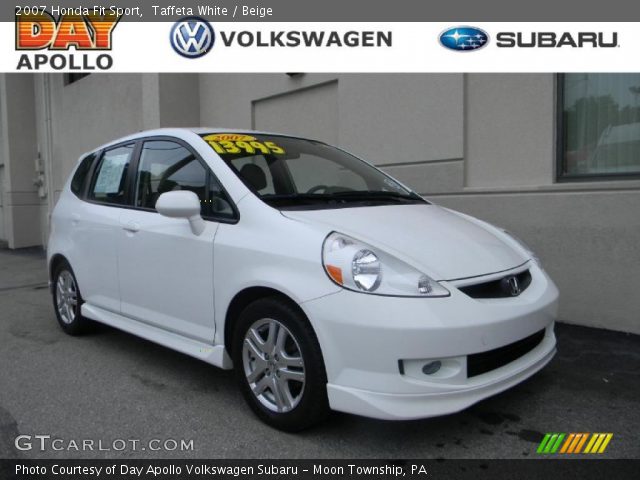 2007 Honda Fit Sport in Taffeta White