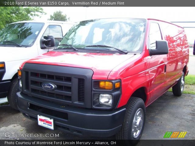 2010 Ford E Series Van E150 Cargo in Vermillion Red