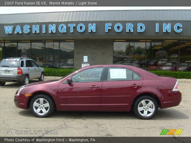 2007 Ford Fusion SE V6 in Merlot Metallic