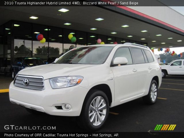 2010 Toyota Highlander Hybrid Limited 4WD in Blizzard White Pearl