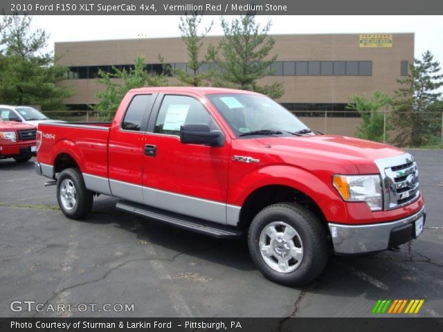 2010 Ford F150 XLT SuperCab 4x4 in Vermillion Red