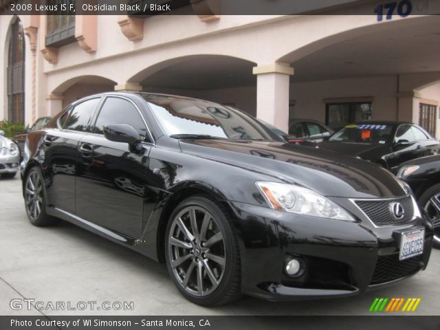 2008 Lexus IS F in Obsidian Black