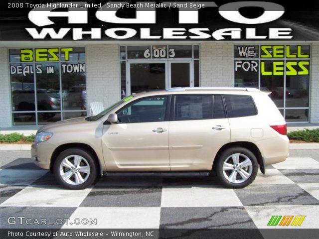 2008 Toyota Highlander Limited in Sandy Beach Metallic