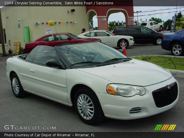 2004 Chrysler Sebring Convertible in Satin White Pearl