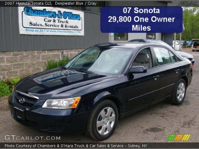 2007 Hyundai Sonata GLS in Deepwater Blue