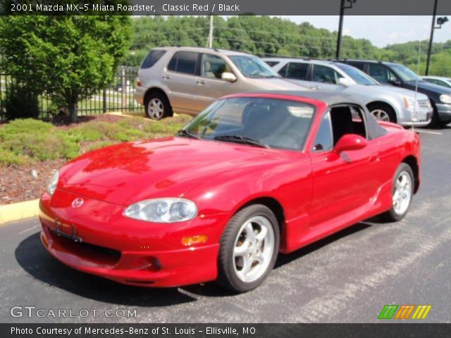 2001 Mazda MX-5 Miata Roadster in Classic Red