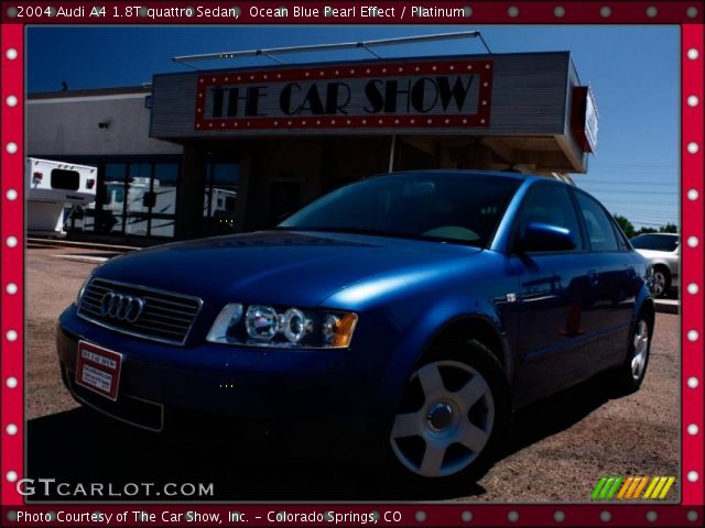 2004 Audi A4 1.8T quattro Sedan in Ocean Blue Pearl Effect